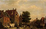 Willem Koekkoek Along The Canal painting